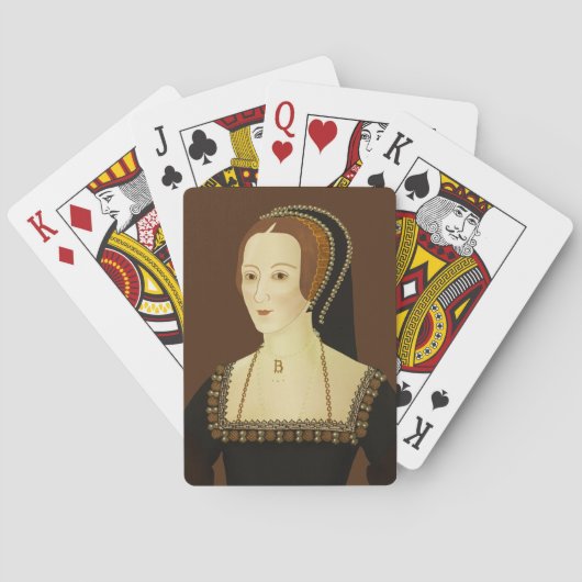 Anne Boleyn - historische illustratie Pokerkaarten (Achterkant)