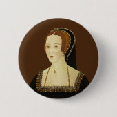 Anne Boleyn - historische illustratie Ronde Button 5,7 Cm (Voorkant)
