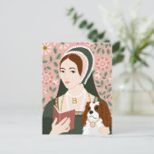 Anne Boleyn Illustratie Dank u kaart (Staand voorkant)