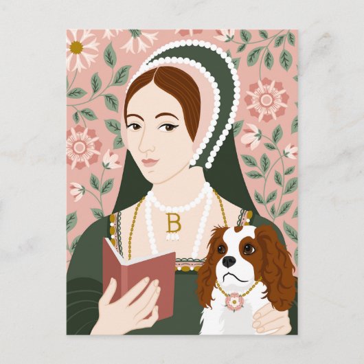 Anne Boleyn Illustratie Dank u kaart (Voorkant)