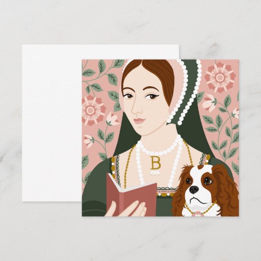 Anne Boleyn Illustration card (Voorkant / Achterkant)