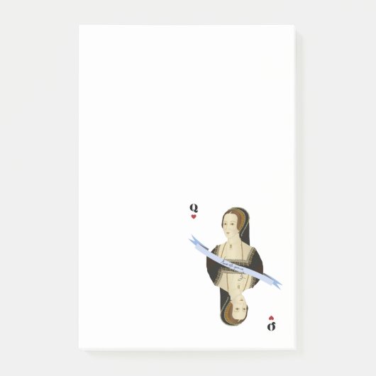 Anne Boleyn-kaart Post-it® Notes (Voorkant)