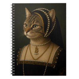 Anne Boleyn Kat Portret – Tudorkoningin Renaissanc Notitieboek