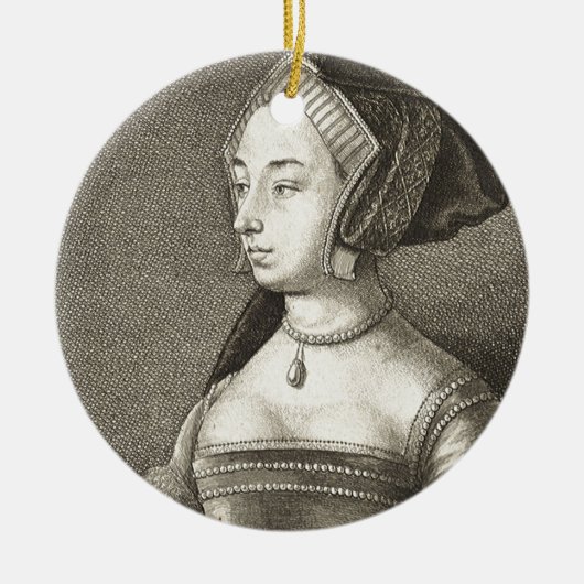 Anne Boleyn Keramisch Ornament (Voorkant)
