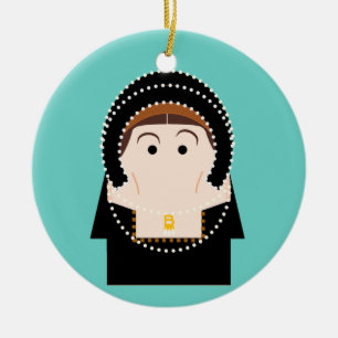 Anne Boleyn Keramisch Ornament
