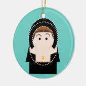 Anne Boleyn Keramisch Ornament (Links)
