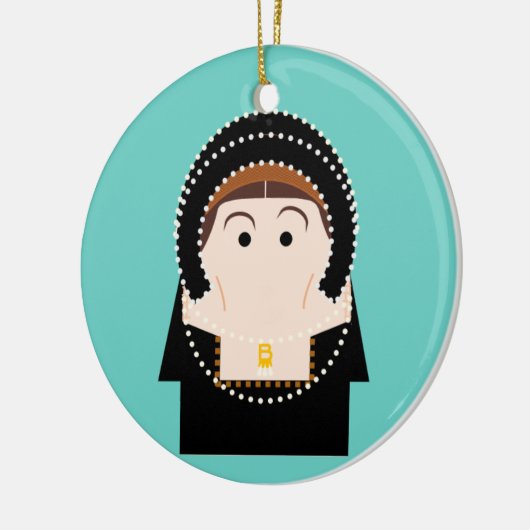 Anne Boleyn Keramisch Ornament (Links)