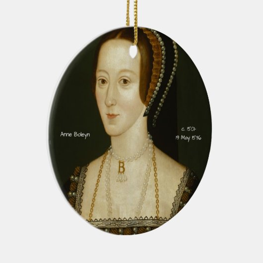Anne Boleyn Keramisch Ornament (Rechts)