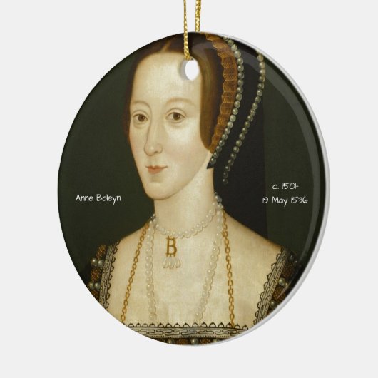 Anne Boleyn Keramisch Ornament (Links)