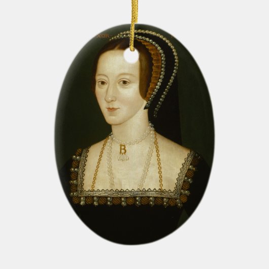 Anne Boleyn Keramisch Ornament (Voorkant)