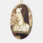 Anne Boleyn Keramisch Ornament (Links)