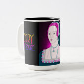 Anne Boleyn Neon Mok (Voorkant links)