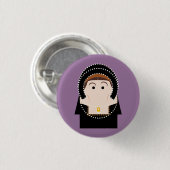 Anne Boleyn Ronde Button 3,2 Cm (Voorkant /achterkant)