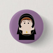 Anne Boleyn Ronde Button 3,2 Cm (Voorkant)