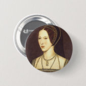 Anne Boleyn Ronde Button 5,7 Cm (Voorkant /achterkant)