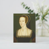 Anne Boleyn Second Wife van Henry VIII Portrait Briefkaart (Staand voorkant)