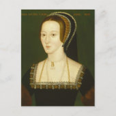 Anne Boleyn Second Wife van Henry VIII Portrait Briefkaart (Voorkant)