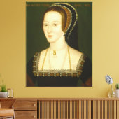 Anne Boleyn Second Wife van Henry VIII Portrait Canvas Afdruk (Insitu (Woonkamer))