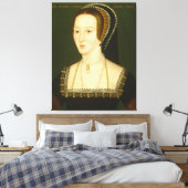 Anne Boleyn Second Wife van Henry VIII Portrait Canvas Afdruk (Insitu (Slaapkamer))