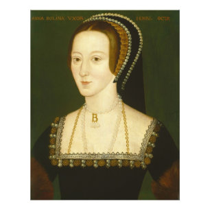 Anne Boleyn Second Wife van Henry VIII Portrait Foto Afdruk
