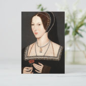 Anne Boleyn Tudor Queen Hever Castle Bedankkaart (Staand voorkant)