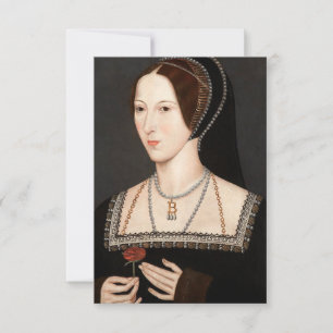 Anne Boleyn Tudor Queen Hever Castle Bedankkaart