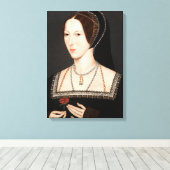 Anne Boleyn Tudor Queen Hever Castle Canvas Afdruk (Insitu (Houten vloer))
