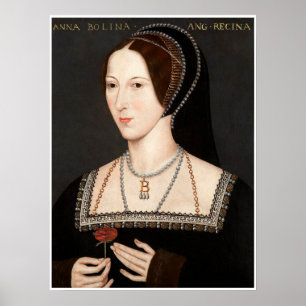 Anne Boleyn Tudor Queen Hever Castle Poster