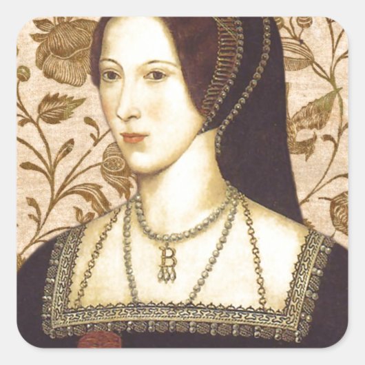 Anne Boleyn Vierkante Sticker (Voorkant)