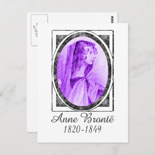 Anne Brontë Briefkaart (Voorkant / Achterkant)