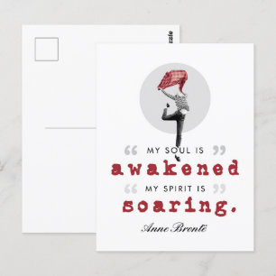 Anne Bronte Poem Quote - Mijn sol wordt wakker Briefkaart