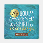 Anne Bronte Poem Quote - Mijn sol wordt wakker Magneet (Voorkant)