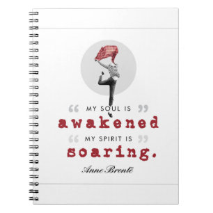 Anne Bronte Poem Quote - Mijn sol wordt wakker Notitieboek