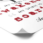 Anne Bronte Poem Quote - Mijn sol wordt wakker Poster (Hoek)