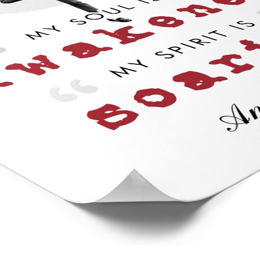 Anne Bronte Poem Quote - Mijn sol wordt wakker Poster (Hoek)