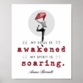 Anne Bronte Poem Quote - Mijn sol wordt wakker Poster (Voorkant)