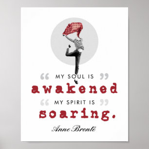 Anne Bronte Poem Quote - Mijn sol wordt wakker Poster