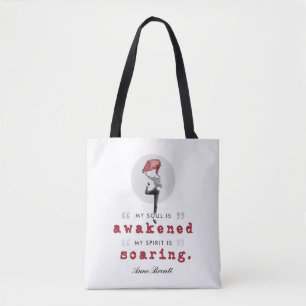 Anne Bronte Poem Quote - Mijn sol wordt wakker Tote Bag