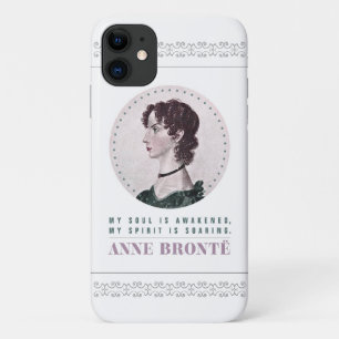 Anne Bronte Portrait en Quote My Soul wordt wakker Case-Mate iPhone Case