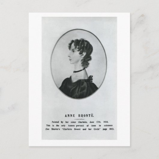Anne Brontë portret Briefkaart (Voorkant)