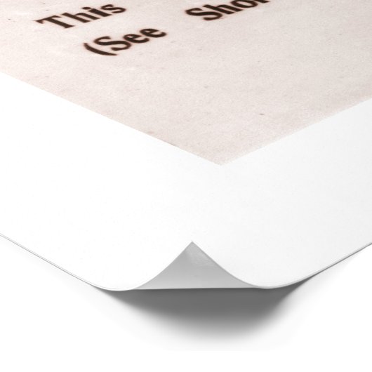 Anne Brontë-portret (sepia) Poster (Hoek)