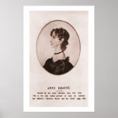Anne Brontë-portret (sepia) Poster (Voorkant)