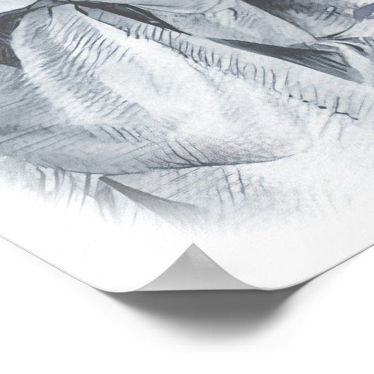 Anne Bronte Quote Mijn ziel is ontwaakt Floral Poster (Hoek)