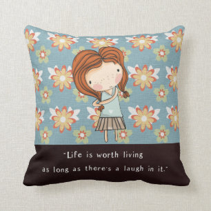 Anne Classic Literature Quote  Neursery Kussen