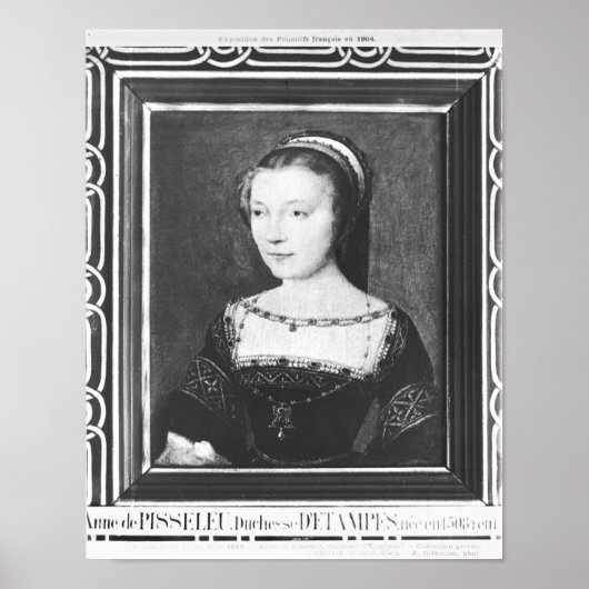 Anne de Pisseleu Duchess of Etampes, c.1448 Poster (Voorkant)