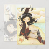 Anne - Fariate piratenfantasiekaart Briefkaart (Voorkant / Achterkant)