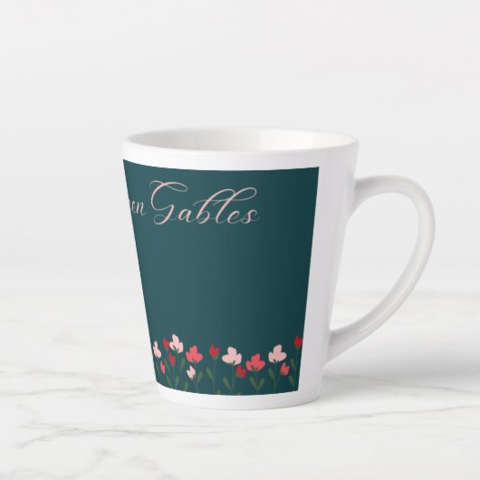 Anne Girl - Anne met een E-mok Latte Mok (Rechts)