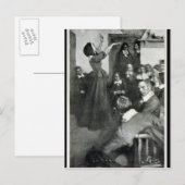 Anne Hutchinson die in haar Huis in Boston Briefkaart (Voorkant / Achterkant)