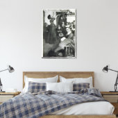 Anne Hutchinson Preaching in haar huis in Boston Canvas Afdruk (Insitu (Slaapkamer))