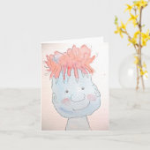 Anne Marie Blob Small Notecard Kaart (Gele Bloem)